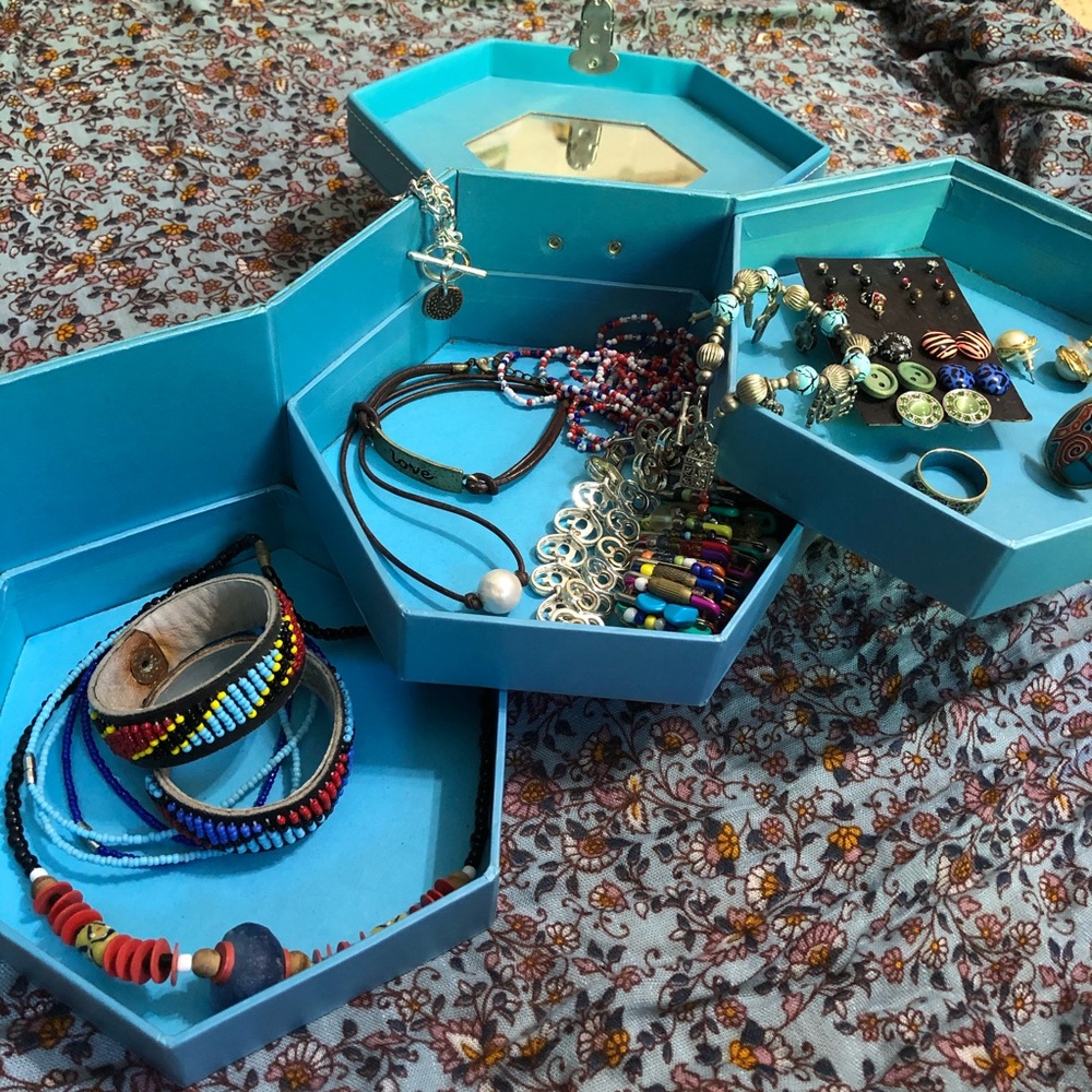 Blue Travel Storage Case